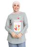 Aqua Foam Printed Long - Sleeve Design 49 - Khotwh